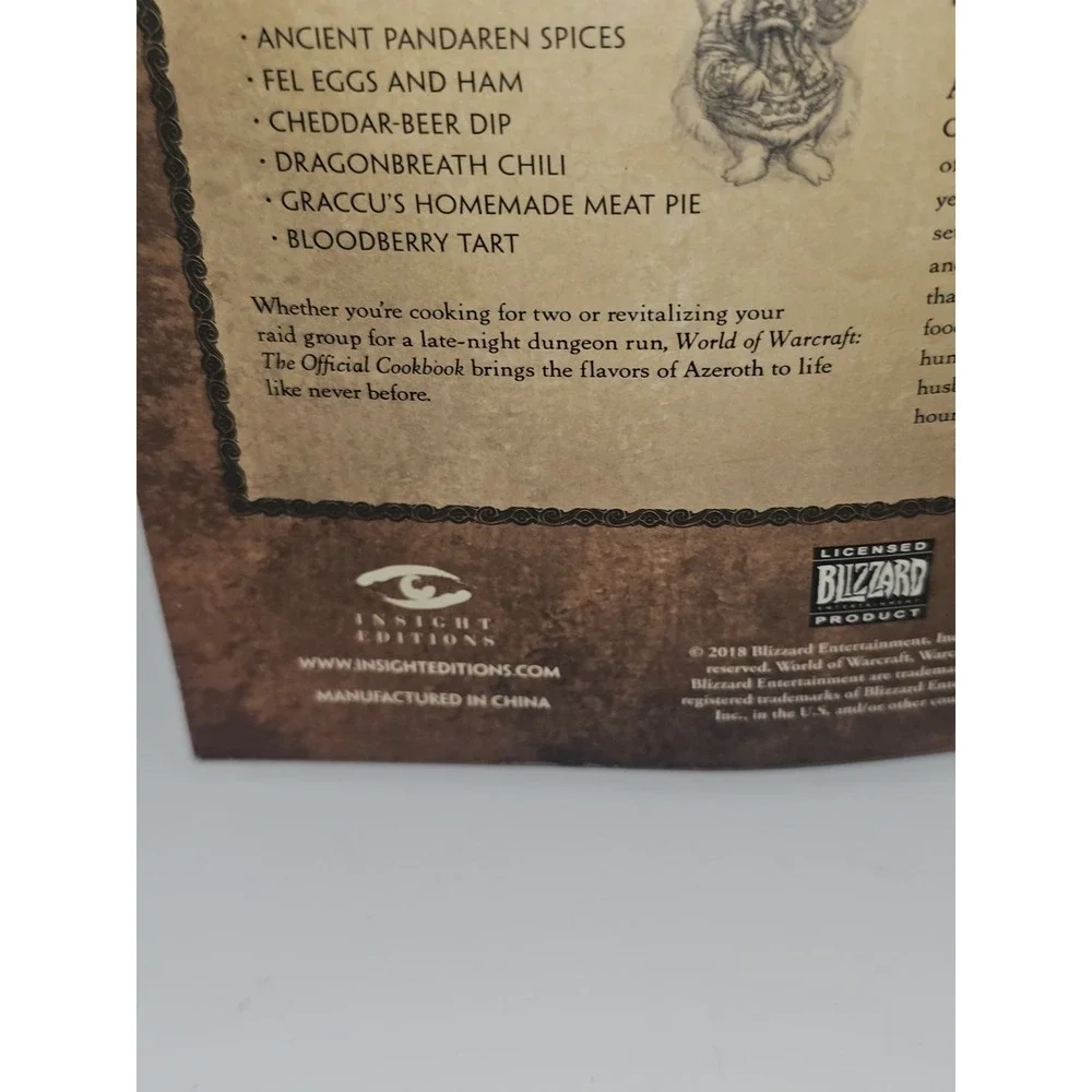 World Of Warcraft The‎ Official Cookbook Lootcrate Edition 2018